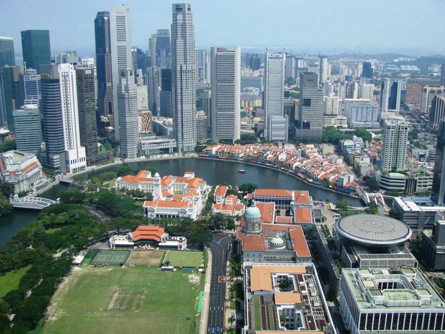 singapore veduta aerea singapore veduta aerea